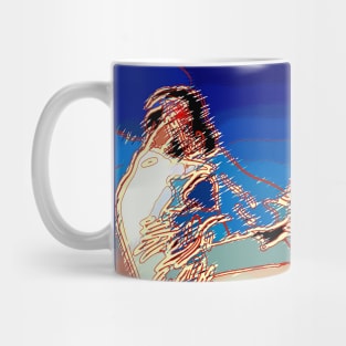 World Cup Cricket Batsman Lines Mug